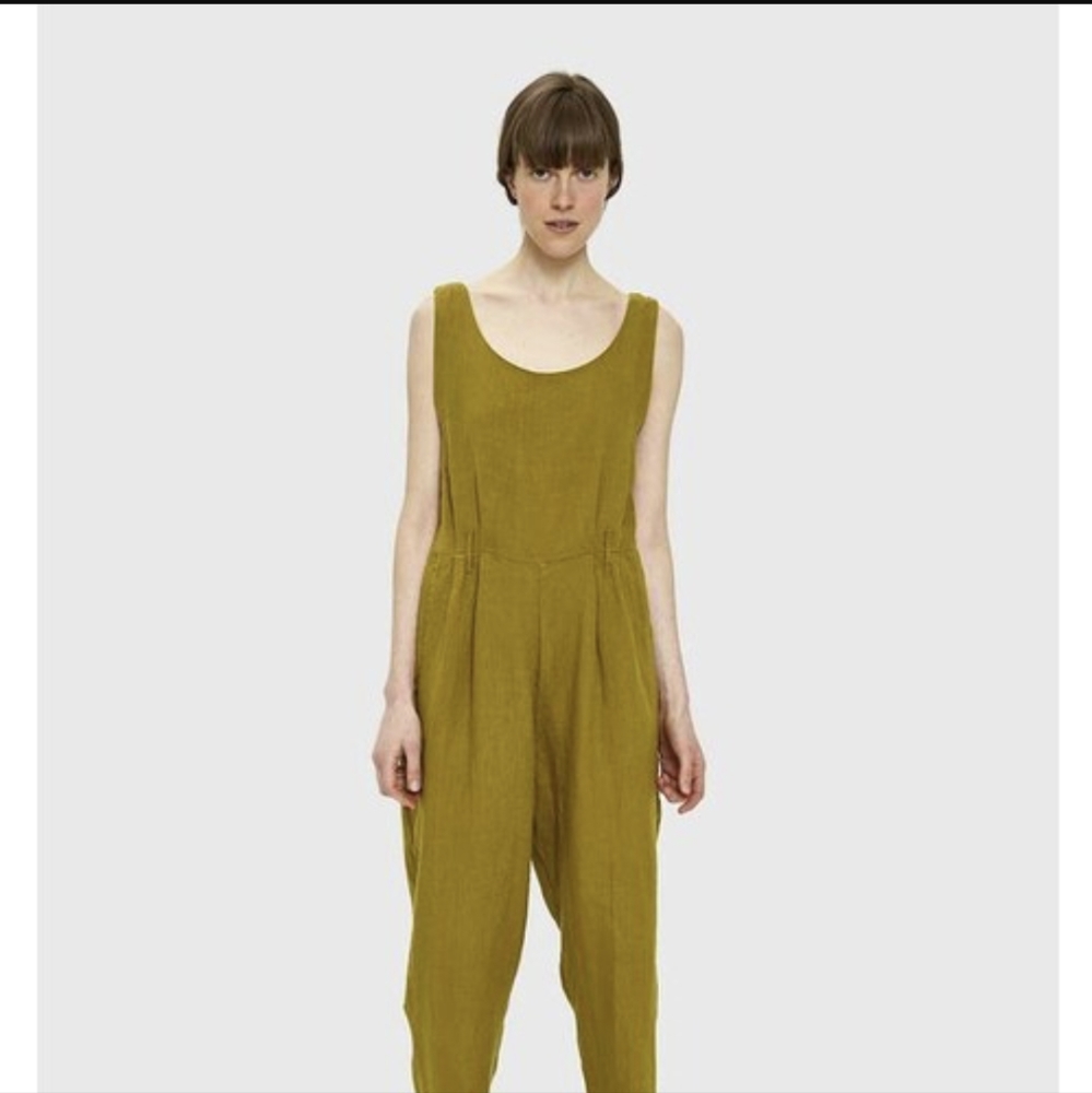 Black Crane Mustard Jumpsuit size S